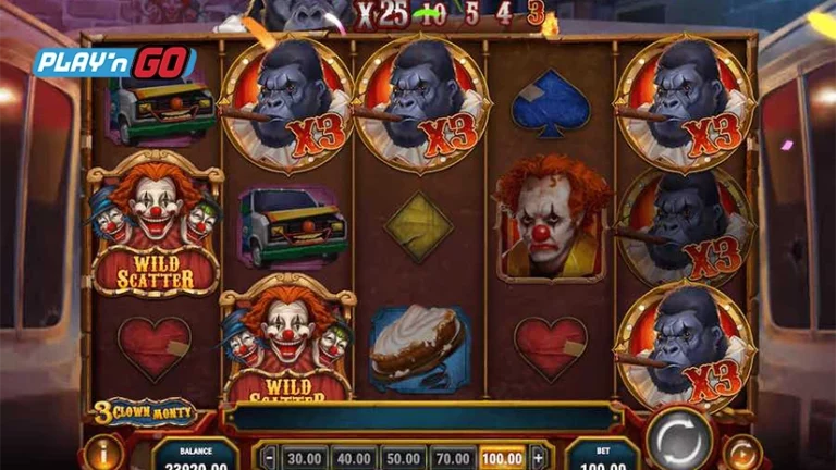 3 CLOWN MONTY ทดลองเล่นเกมสล็อตฟรี