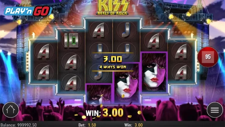 ทดลองเล่นสล็อต Kiss Reels Of Rock เกมสล็อตมาใหม่ จากค่ายเกม Play’n Go